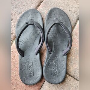 Roxy Black Flip Flops